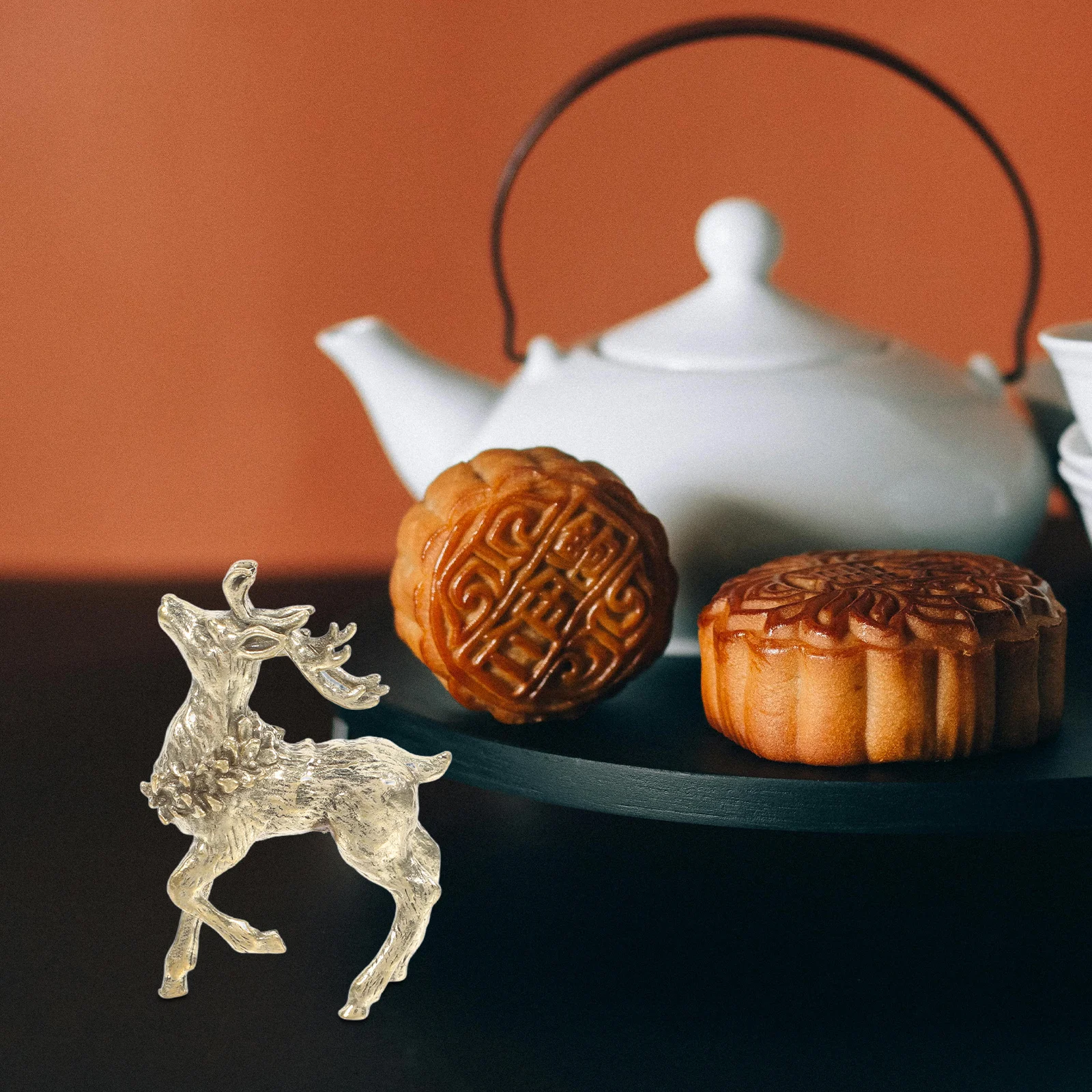 

Brass Deer Gold Metal Animal Ornament For Home Office Decor Tabletop Shelf Living Room Decoration Sculpture