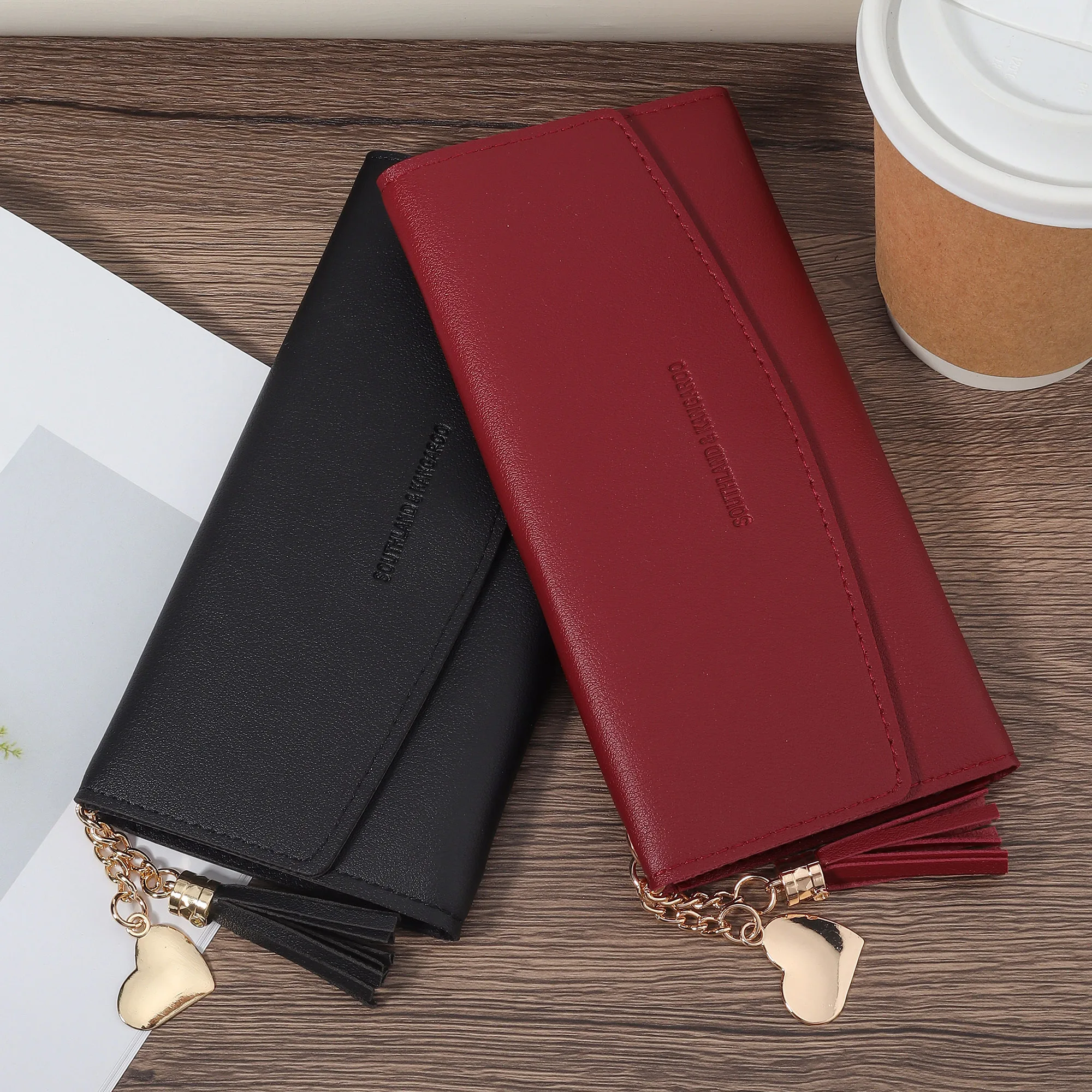 Large Capacity Women's Retro Classic Long Wallet, Vintage Style With Printed Pattern, Zipper And Card Slots Clutch
