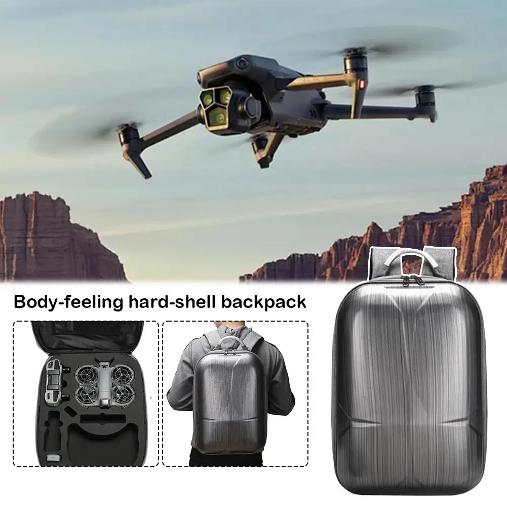 

Для DJI Neo2 рюкзак с твердым корпусом, портативный уличный водонепроницаемый рюкзак с защитой тела Fly