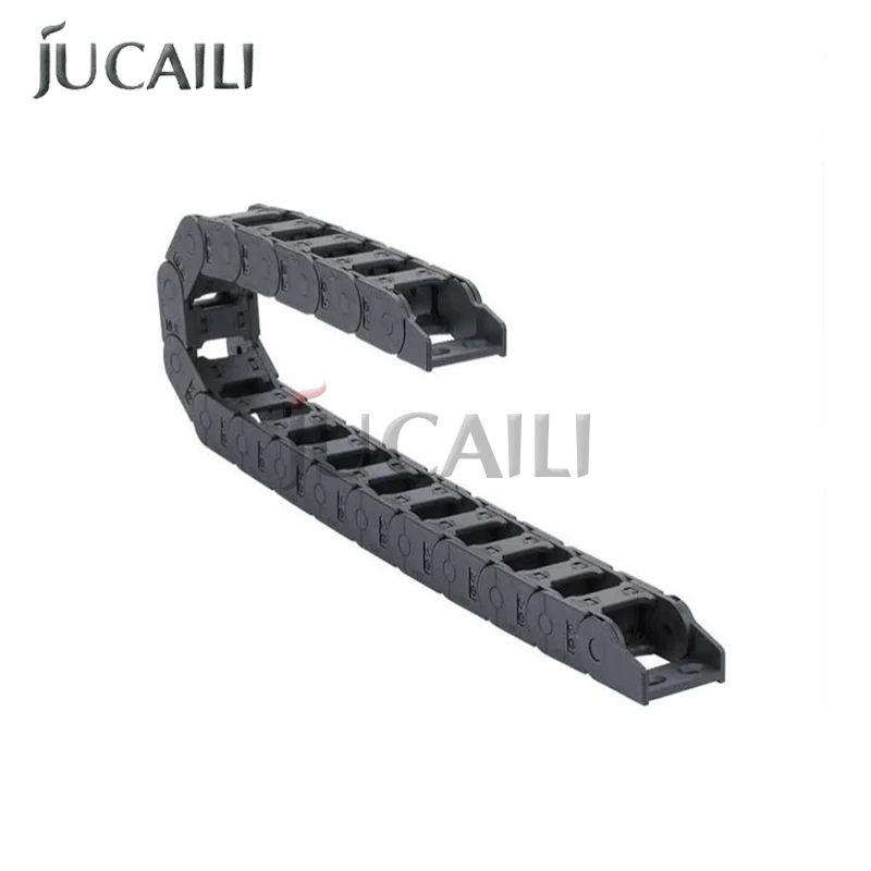 1M Drag Chain Semi-Enclosed 15*40/15*50mm Wire Transmission Chain Carrier Plastic Drag Towline For Printer CNC Engraving