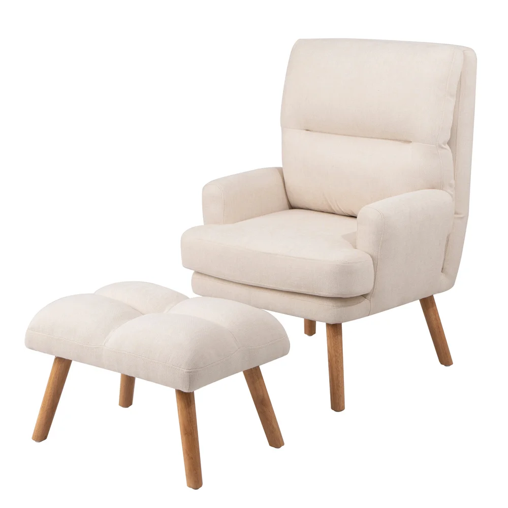 

Single fabric armchair with sleep function Adjustable backrest access Sofa bed Recliner accent chair