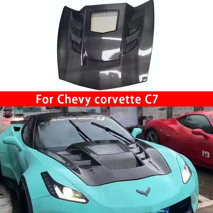 

Для Chevy corvette C7 Z06 крышка капота из углеродного волокна чехол для капота автомобиля облицовка капота 2014-2019 комплект для обновления кузова