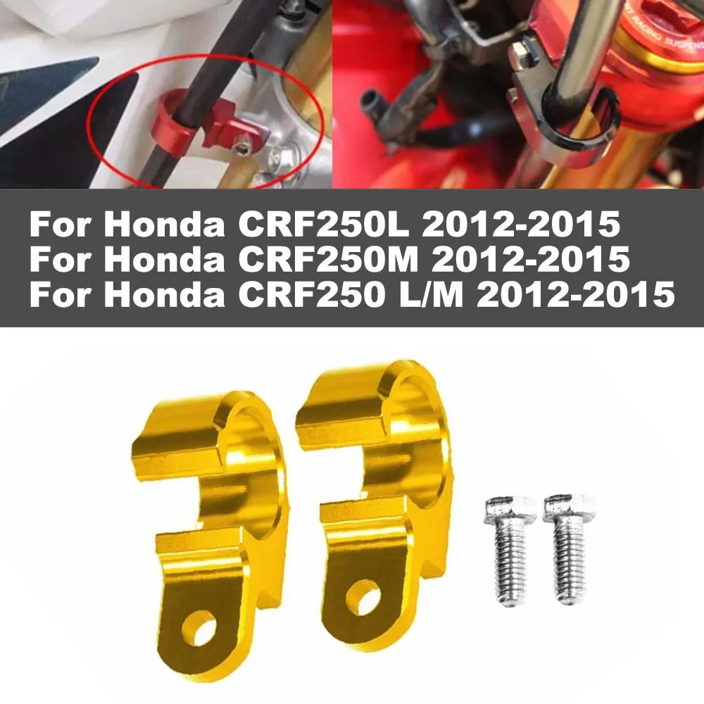 

CNC Aluminum Motorcycle Front Brake Hose Holder Clamp Brake Cable Clamp Accessories Fits For Honda CRF250L CRF250M CRF250 L/M