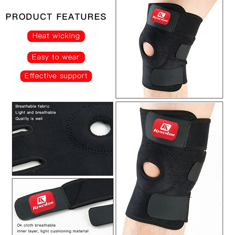 1 Pcs Knee Brace Men Women Outdoor Hiking Running Cycling Sports Knee Pads For Arthritis Pain Joints Support Protector