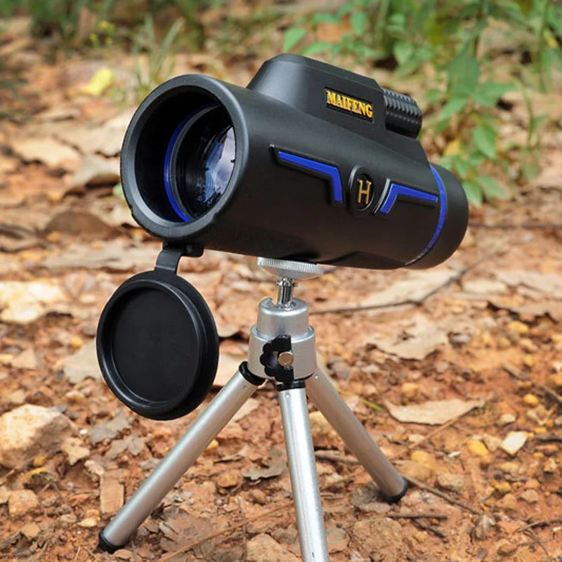 

Powerfull Telescope Maifeng 10x42 Monoculars High Power High Definition With Phone Clip Tripod Bird Watching Camping Hunting
