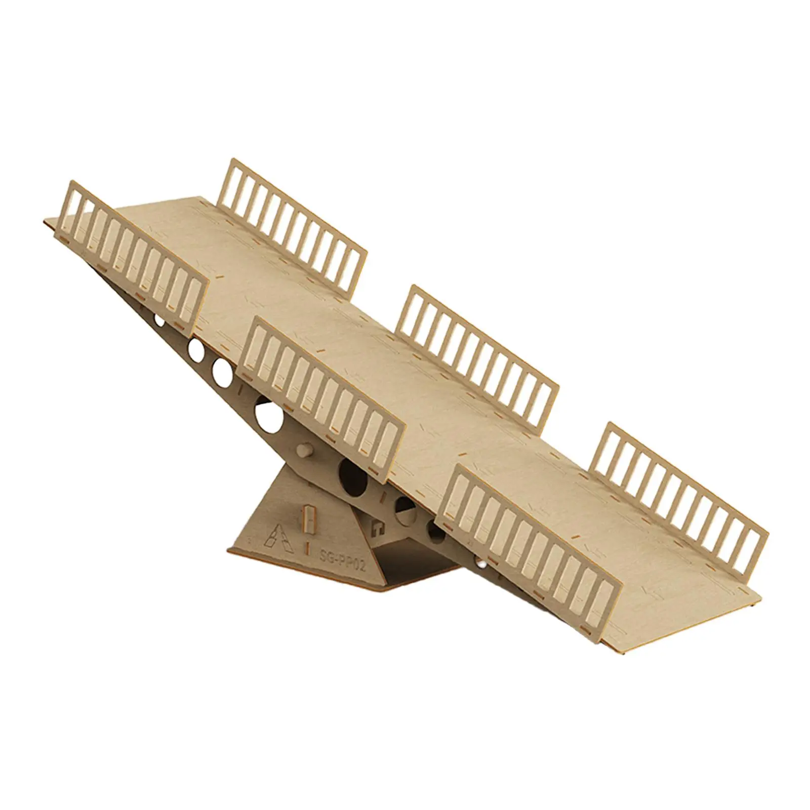 RC Car Tools Wooden Obstacle Bridge Scenery Prop for 1/18 1/24 Crawling Vehicle Ramp Model for Simulation Practice