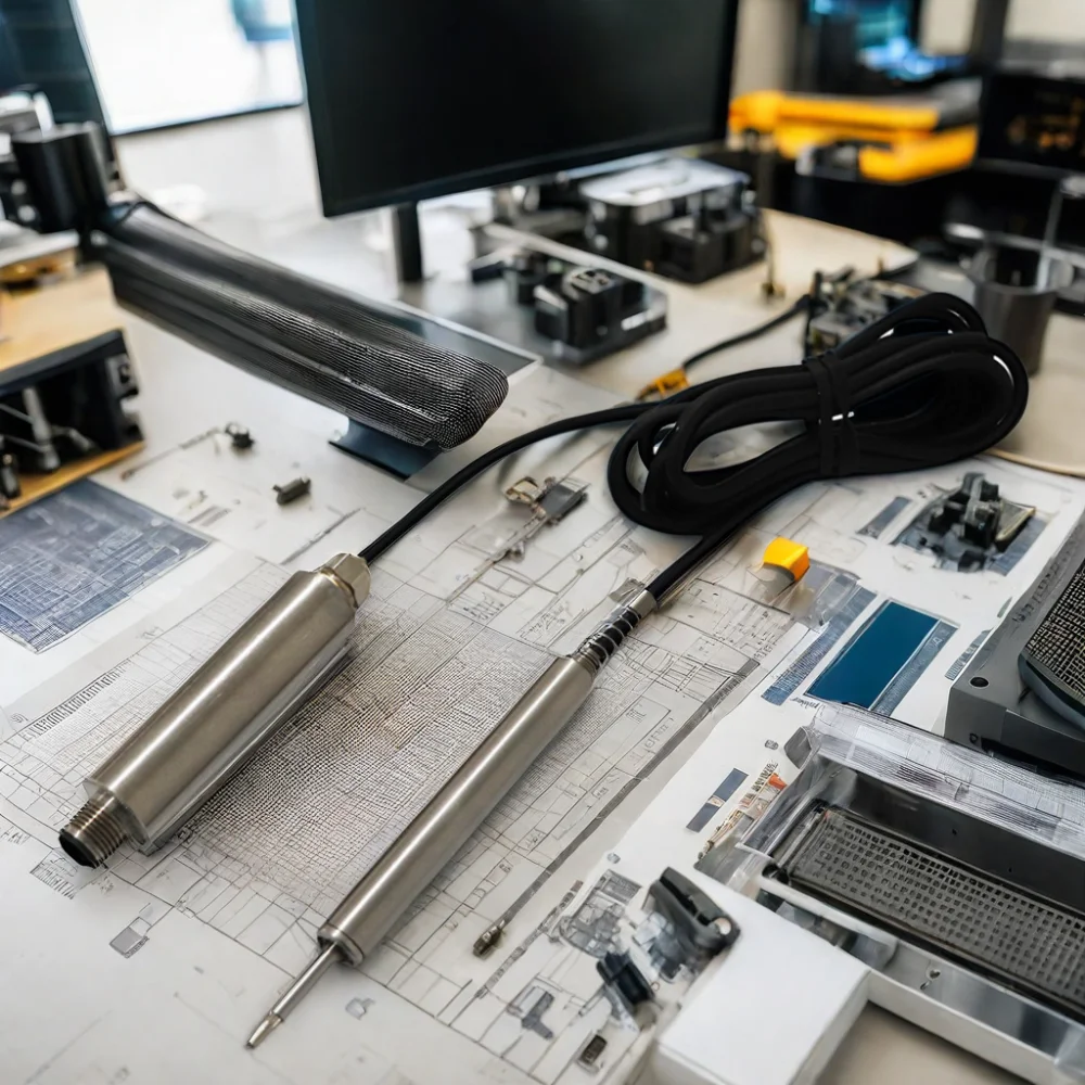 高品質高精度リバウンド型DC出力LVDT変位センサ