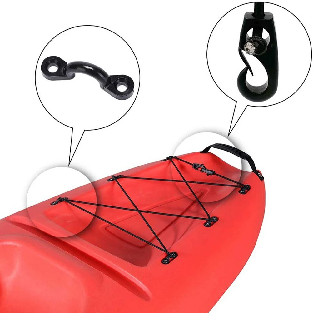 

1 set 1 Set Bungee Hooks Bungee Cord Kit Small Elastic Cords Hooks Tie Down Fishing Accessories Deck Rigging Boat Parts