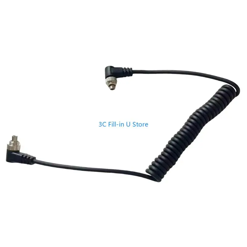 G8TA Reinforced To Flash Syncing Cable Flexible Spring Design for Studio Light