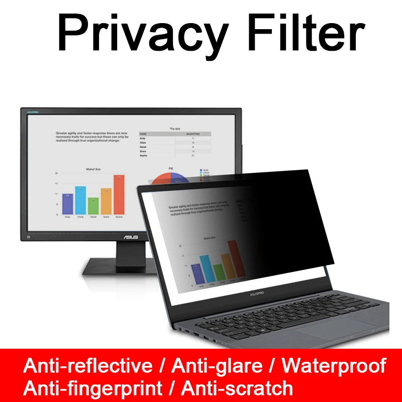 Privacy Screen Protector for Laptop 13 14 15.6 18.5 19 21.5 Notebook PC Computer Privacy-proof Filter Anti-peeping 2023