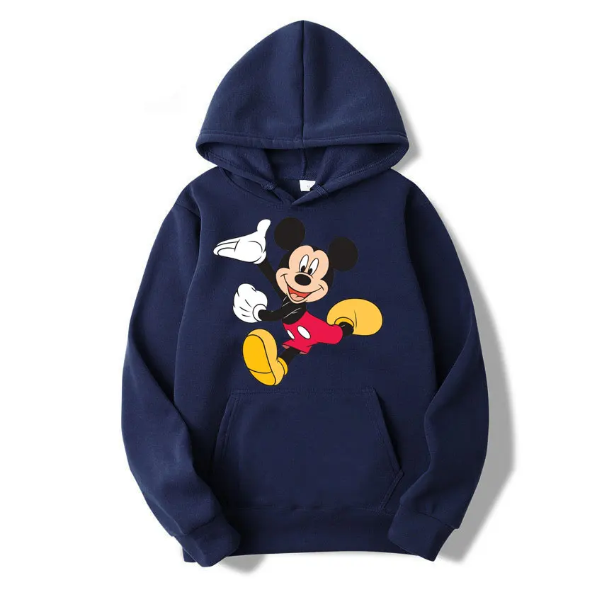 Mickey Mouse Cartoon Anime Women Pullover Tops Spring Autumn Men Hoodie New Fashion Sports Couple Oversized Sweatshirt Clothing