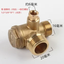 Air Compressor Check Valve Air Pressure Check Valve Connecting Connector High Quality Tank Compressor Threaded