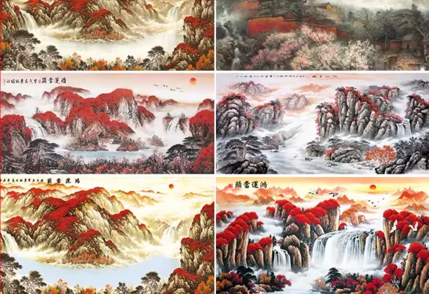 Fortune comes to those with good luck and a picturesque scenery Print Canvas Poster, for Living Room Decor, Home Wall Picture