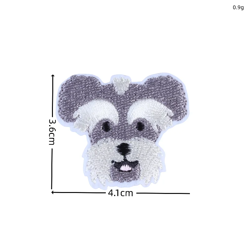 10pc Cartoon Iron On Animal Patches Embroidery Cat Dog Lion Stickers For Clothing Bags Shoes Hats Decoration Badge DIY Material