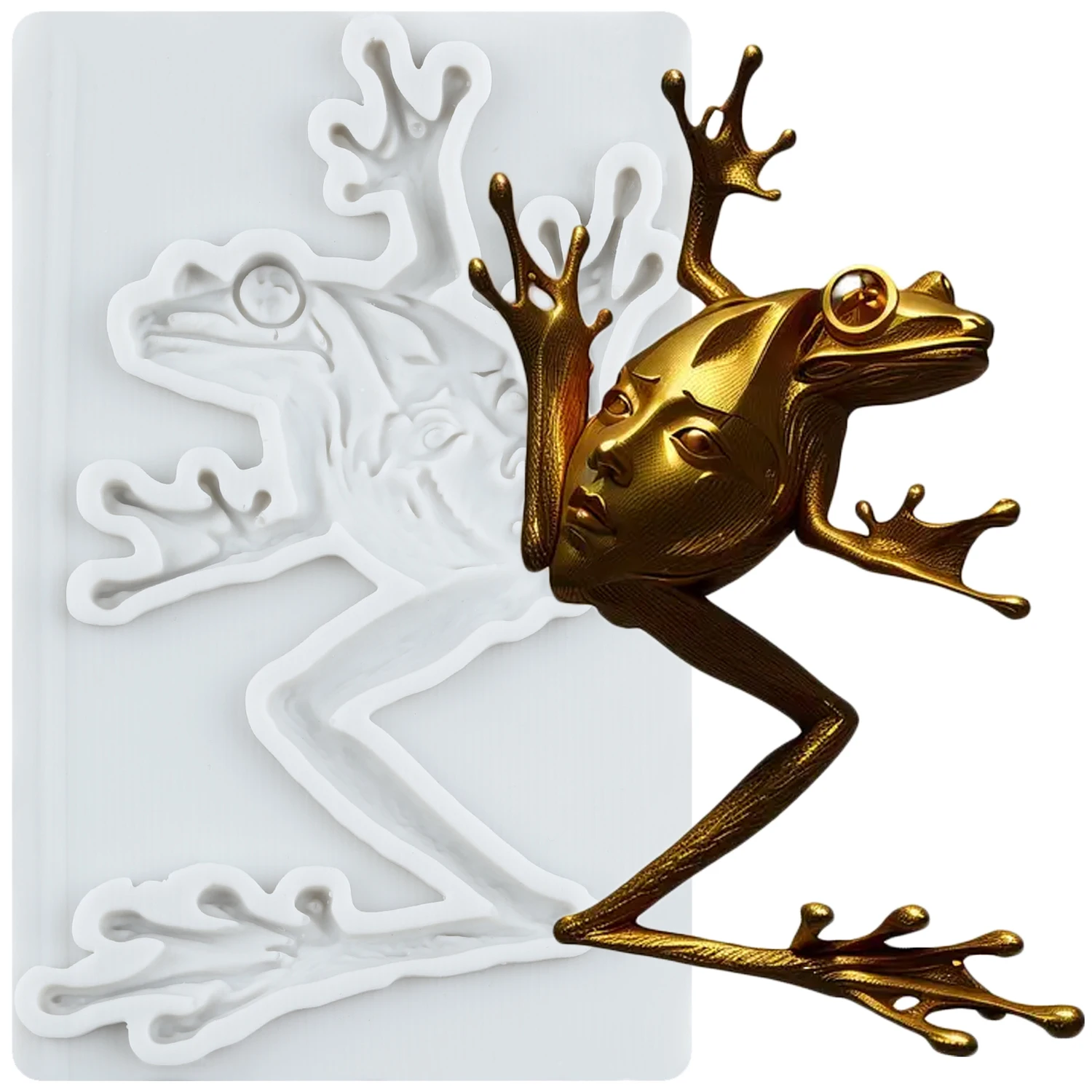 Frog Silicone Molds Toad Fondant Cake Decorating Tools Cupcake Topper Chocolate Candy Sugar Craft Gum Paste Polymer Clay