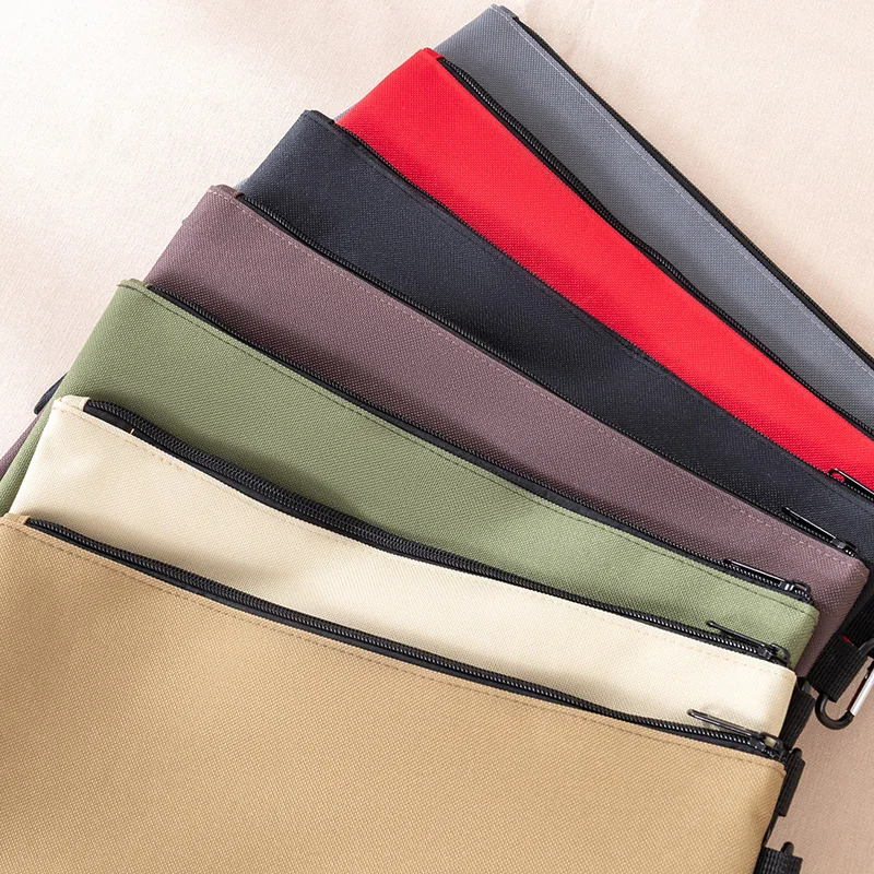 5 Pieces/Set Oxford Cloth Large Capacity Tool Kit Hardware Hook Tool Hanging Bags 5-Colors Scratch Resistant And Wear-Resistant Multifunctional Portable Zipper Bags