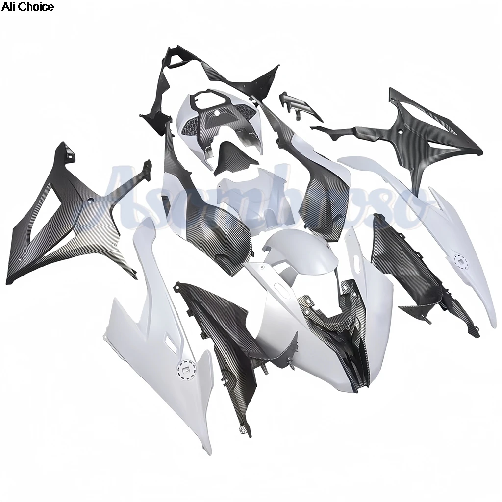Motorcycle Retrofit Fairing kit for S1000RR 2019 2020 2021 2022 s1000 rr S1000 White/Carbon Fibre Protective cover