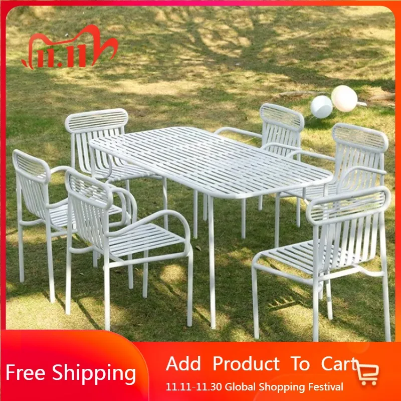 

Metal Modern Garden Sets Penetration Quality European Sun-proof Patio Set Comfortable Modern Tuinmeubelsets Outdoor Furniture