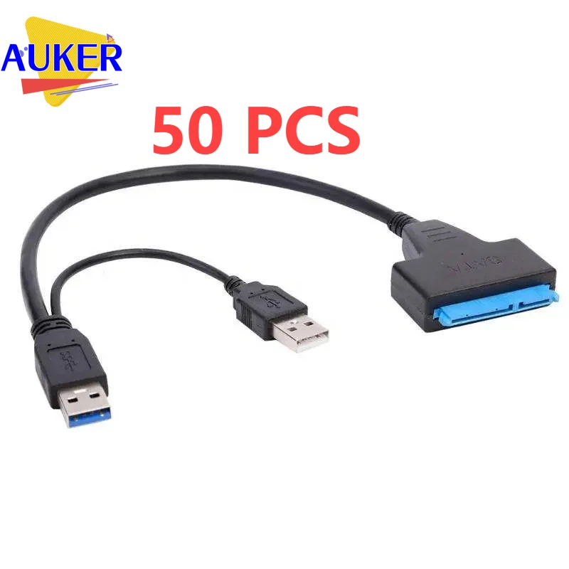 

Адаптер-преобразователь USB 3,0 на SATA 22pin, 2,5 дюйма, 50 шт.