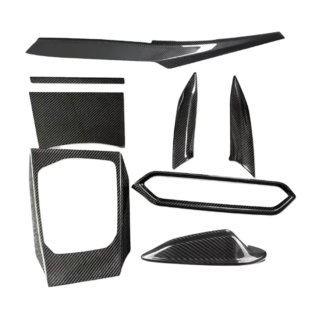 

Подходит для BMW G20 G28 LCI 2023 + аксессуары для салона автомобиля, декоративные комплекты, внутренняя отделка из настоящего углеродного волокна