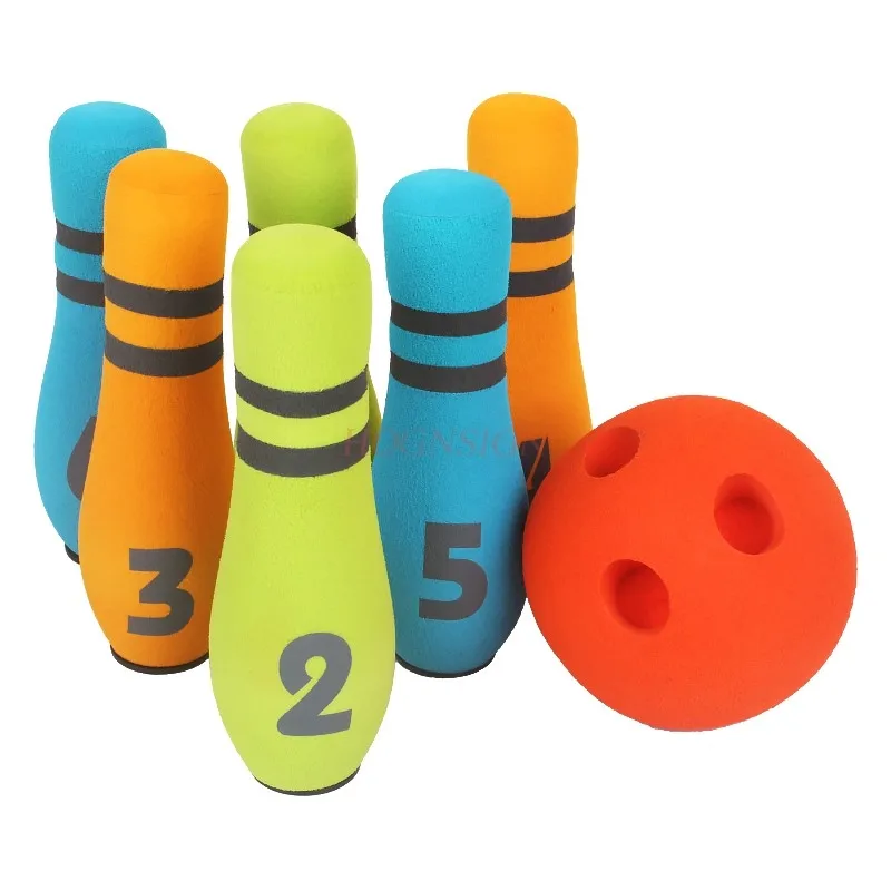 Children's Bowling Toy Set Indoor Baby Training Soft Boy Parent Child Outdoor Plastic Toy Ball