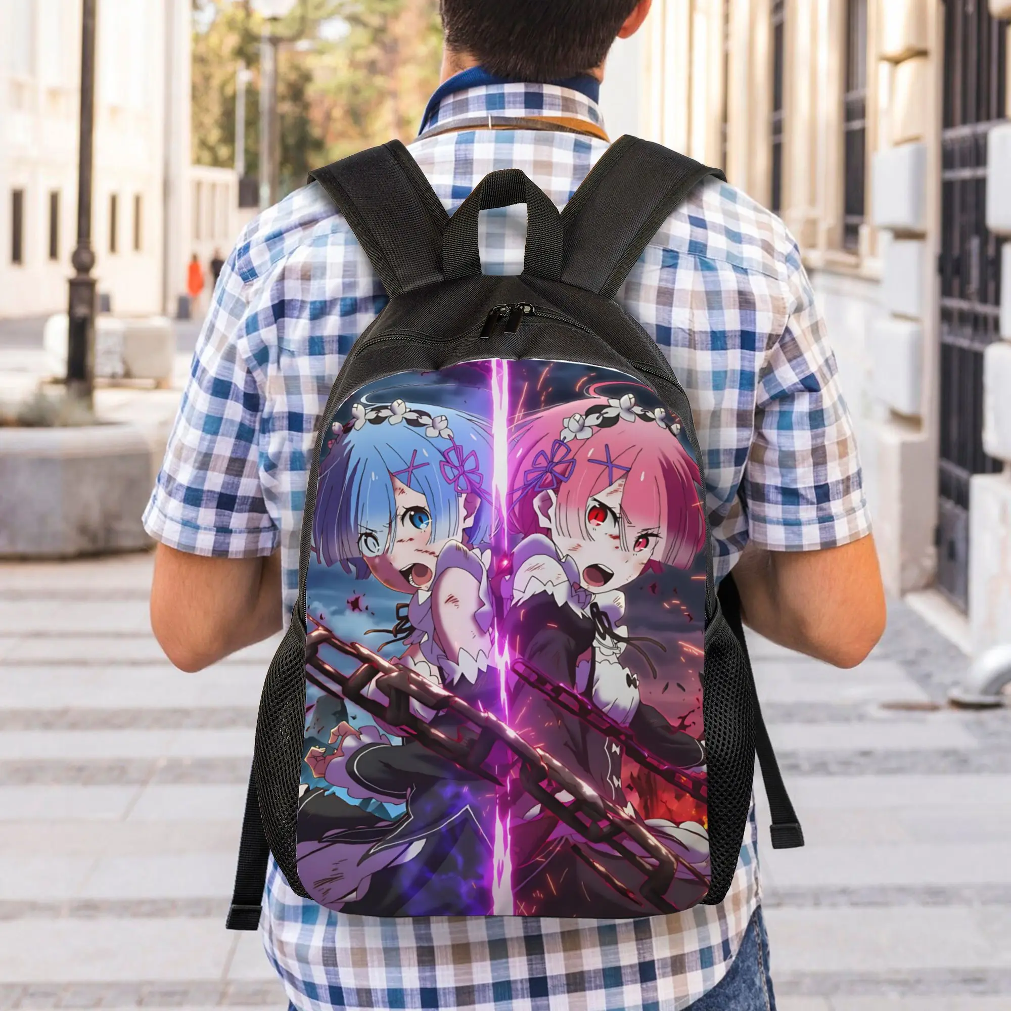 Fashion Re ZERO Anime Backpacks Its Bag  mochila School Zipper Closure Rucksack