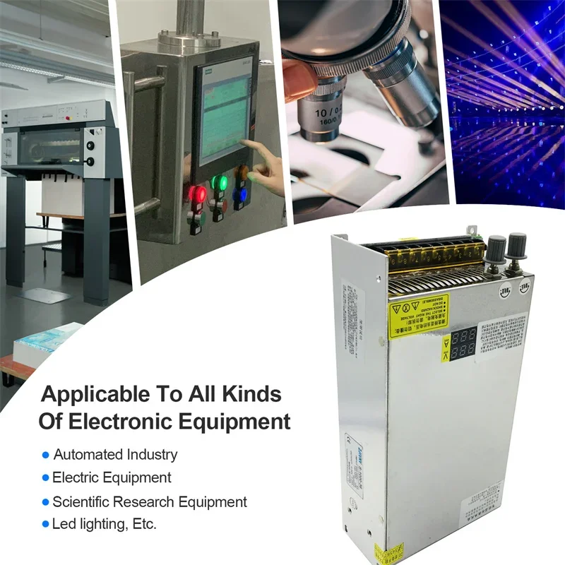 1000W Digital Display Switching Power Supply AC to DC 0-24V 0-40A Adjustable Transformer HJS-1000-0-24 0-5V PLC Control PSU #6