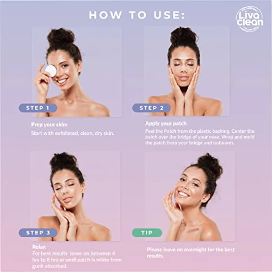 48 قيراط 24 شرائط الأنف الغروانية المائية 24 بقع بثرة بين عشية وضحاها Zits شريط المسام بقع الغروانية المائية للوجه الزيتي قواد الأنف الكبيرة