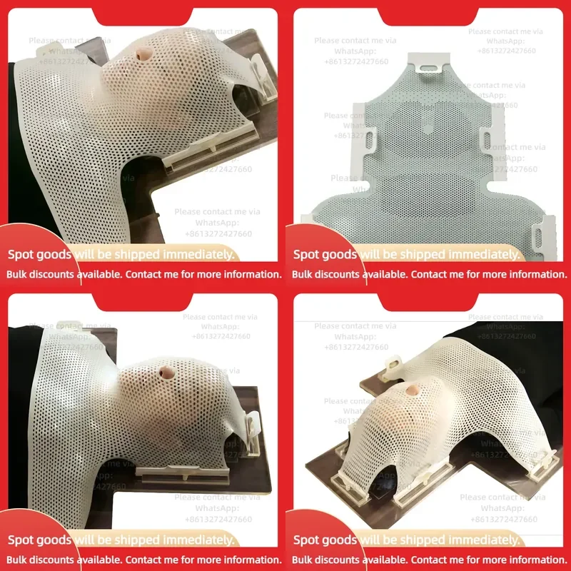 O Type 5-clamp 5-Point Thermoplastic Radiotherapy Mask for Cancer Oncology Radiation Therapy Linear Accelerator Fixation