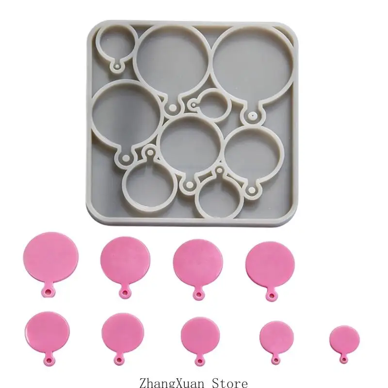Silikonformen mit 9 Mulden für die Herstellung von Kerzenmousses, Schokoladenkuchen, Backen, 3 x – Detail 9