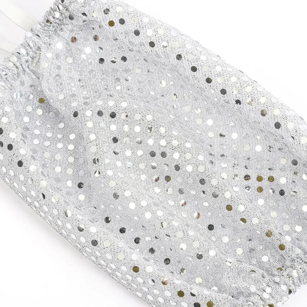 Sequined Sequins Leg Warmers Bling Polyester Sequined Sleeves Elastic Silver Black Glitter Leg Cover Stage Performance