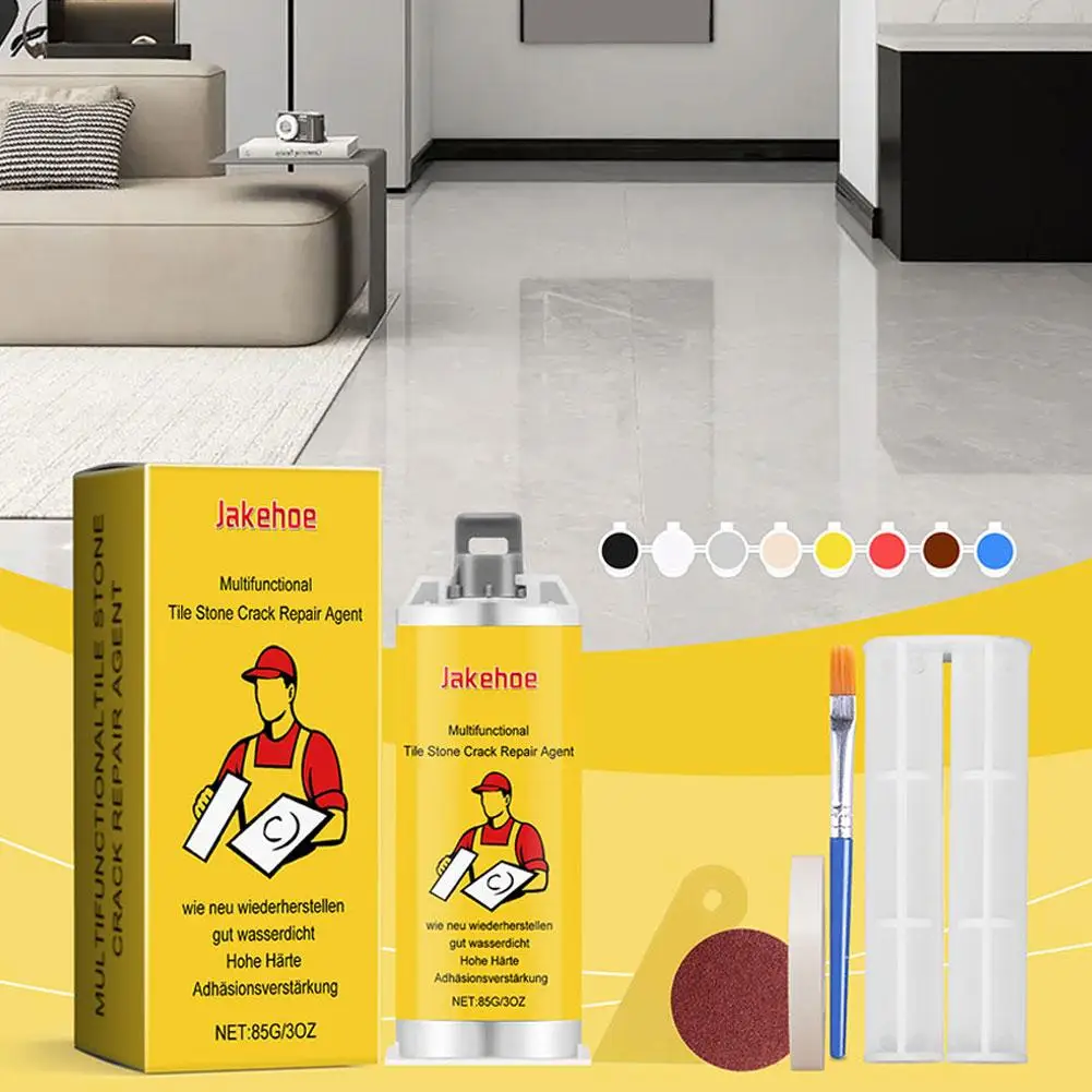 Multifunctional Tile Stone Crack Repair Kit Porcelain Tile Granite Marble Fix Tub Chips And Sink Cracks With Super Adhesio Tool