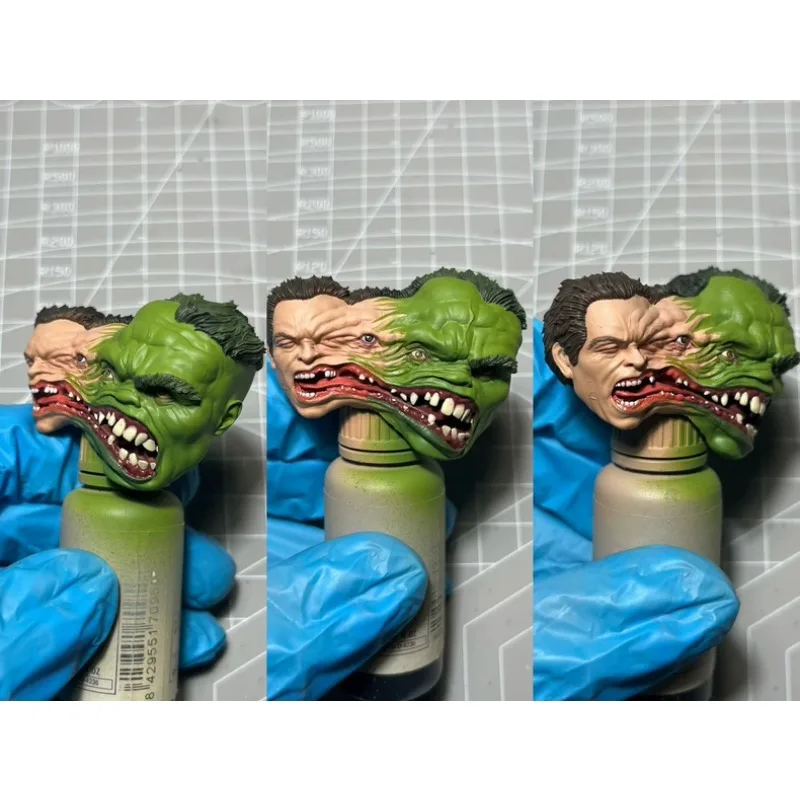 

1/12 Scale Hulk Dr. Banner's Chaotic Transformation Head Sculpt Supernatural Fit for 6in Male Soldier SHF Action Figure Toys