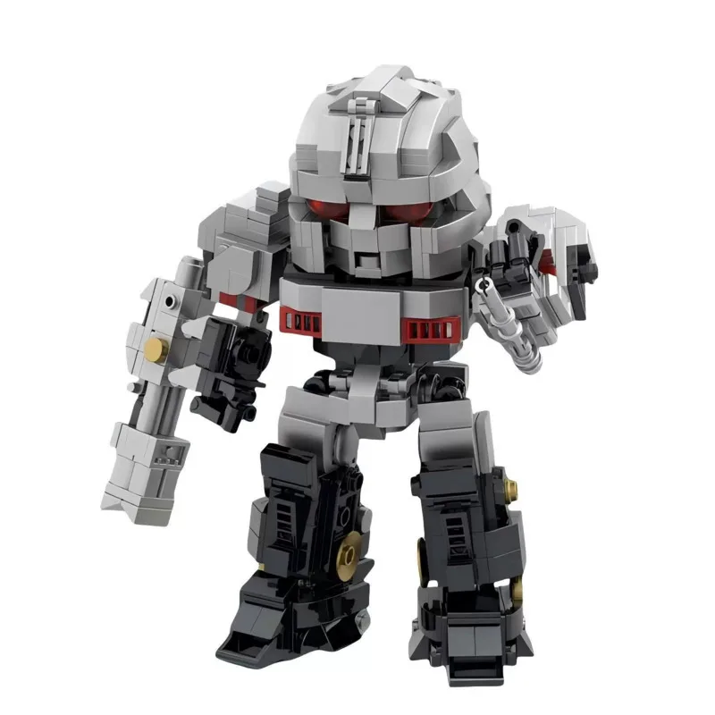 

New Q Version Mecha Robot Building Blocks Ornament DIY Assembly Action Figure Model Educational Toy For Collectors