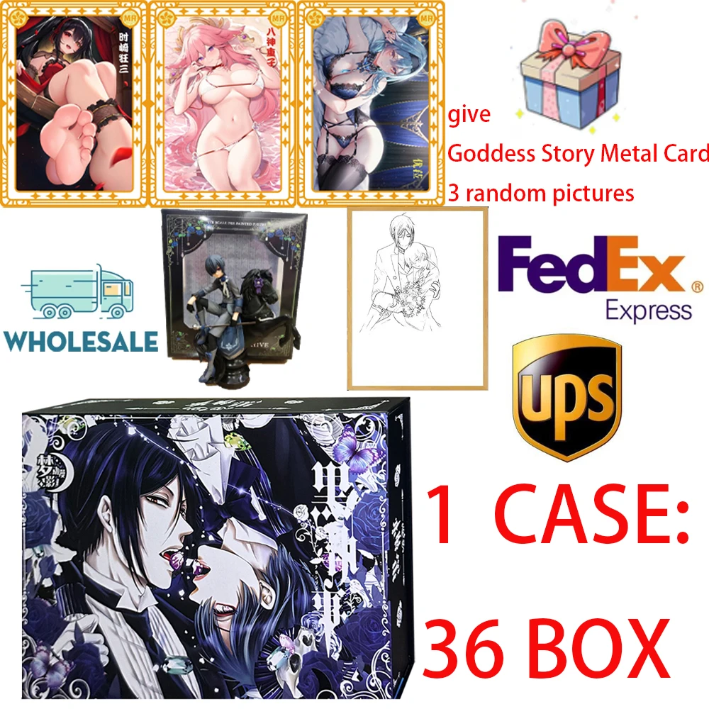 Wholesale New Cases Japan Anime Black Butler Card Collection Series Sebastian·Michaelis BGX KMR Rare Card Christmas Gifts