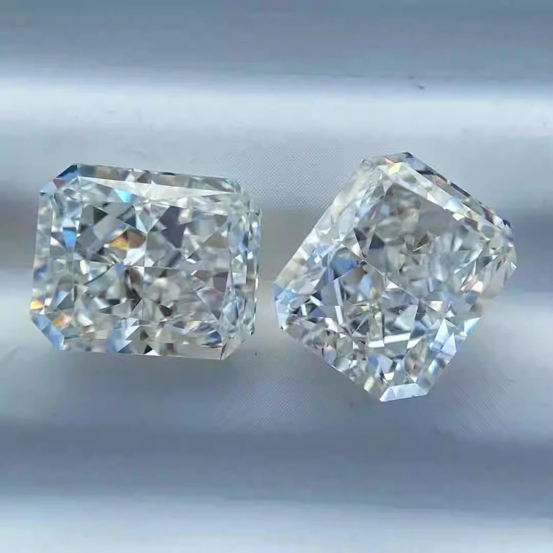 Rectangular Radiant Cut Cubic Zirconia 8A White CZ Stone for Jewelry Main Stone