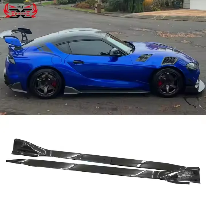 

Dry Carbon Fiber Side Skirts AD Style Side Splitter for Toyota Supra A90 A91 MK5 Body Kit