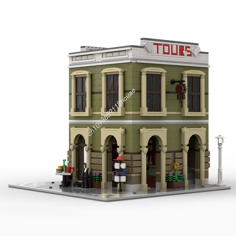 1037pcs MOC Souvenirs Tours Compatible Set Modulared Model Building Toy Blocks Christmas Gift Assemble DIY Brick Kids Birthday