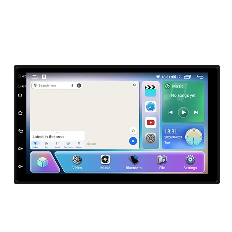 

Factory N5 7 Inch Universal Android Auto Car Radio Stereo 2.5D QLED Touch Screen DVD Multimedia Player GPS Navigation DSP Stereo