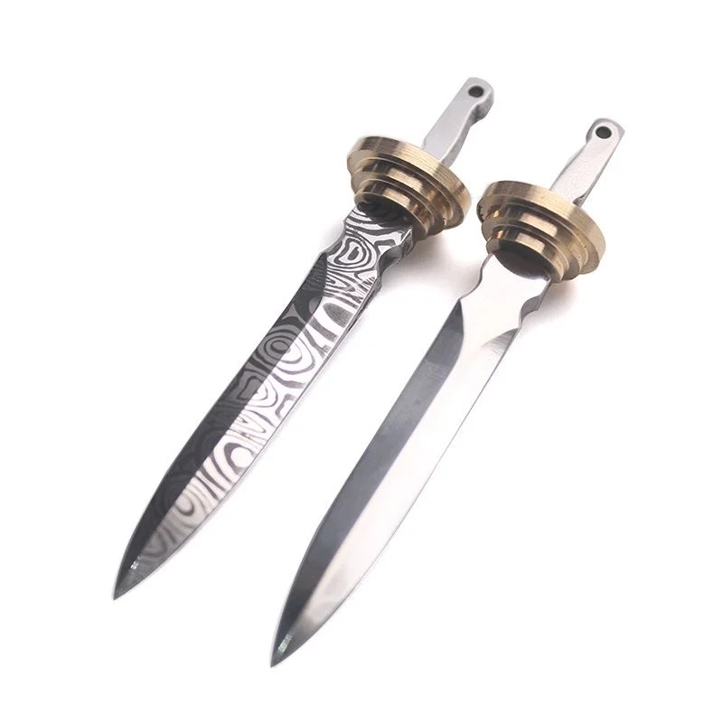 Image of Teemesser Spiegel Glatte Oberfläche Galvanisiert Chinesische Tausend Schicht Stahl Messer Embryo Handgemachte Pu 'er Tee Nadel Embryo DIY