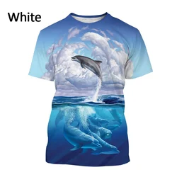 New Dolphin 3D Print T shirt Fashion Rainbow Dolphin Cartoon T shirt Men/Women Hip Hop Harajuku