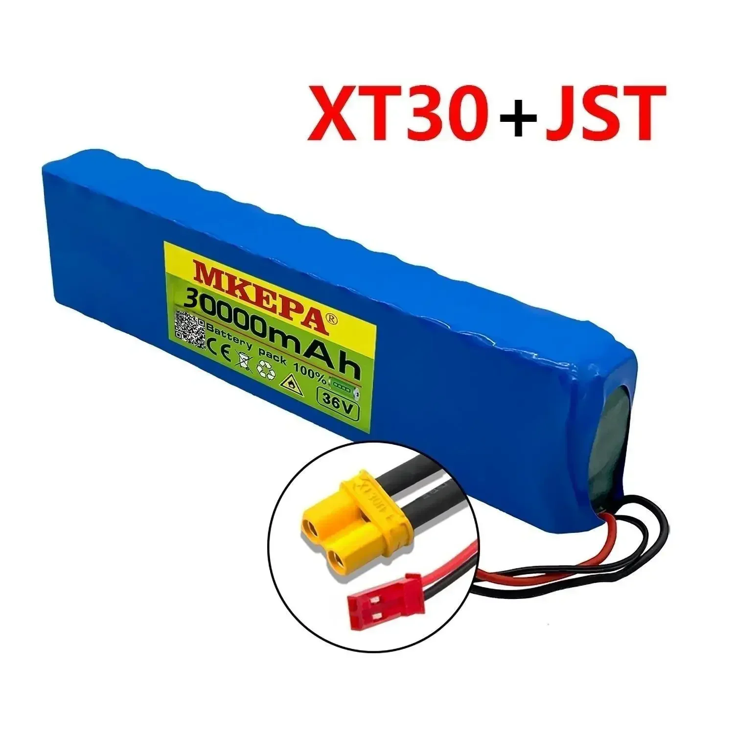 10S3P, 36V, 18650 lithium battery pack, 1000W with BMS modified battery, suitable for bicycles, scooters, and electric vehicles