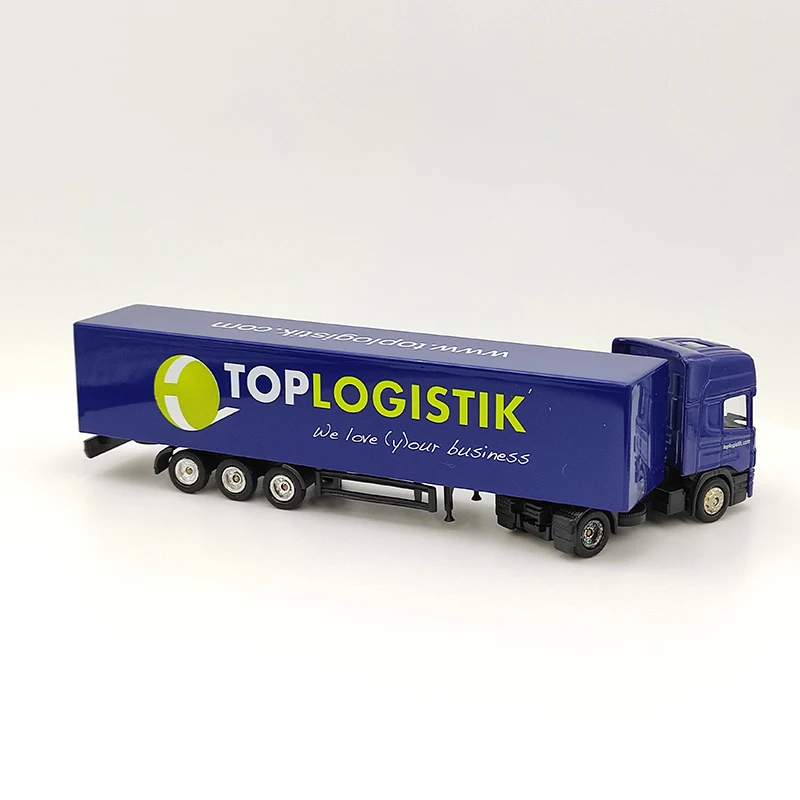 Diecast Alloy TOP LOGISTIK Large Transport Vehicle Toys Cars Model Classics Nostalgia Adult Gifts Souvenir Static Display