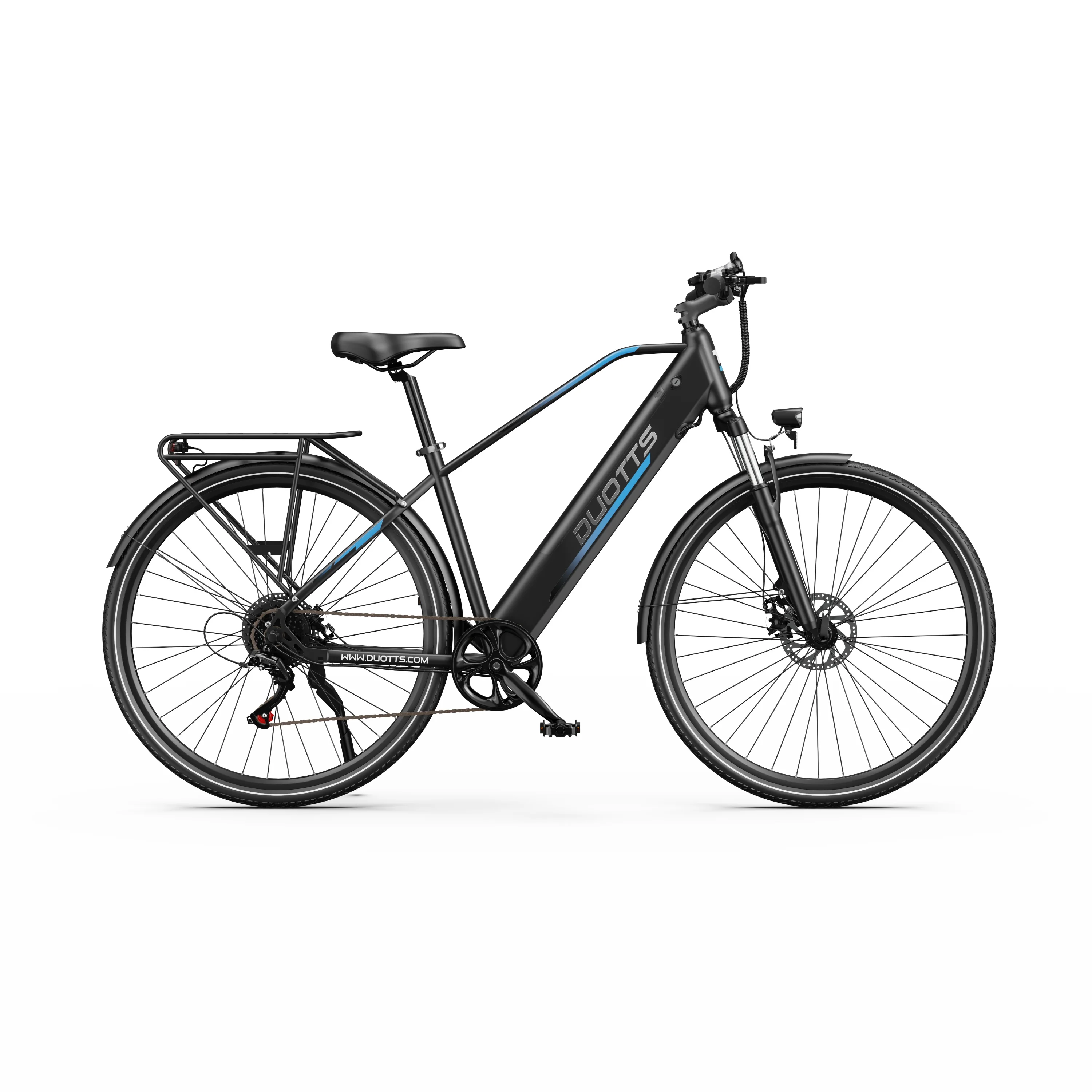 DUOTTS C29 Lite Elektro-Pendlerfahrrad für Erwachsene, 36V 250W Motor 43Nm Drehmoment, 36V 13Ah Akku 40km Rein Elektrisch & 65km mit Unterstützung