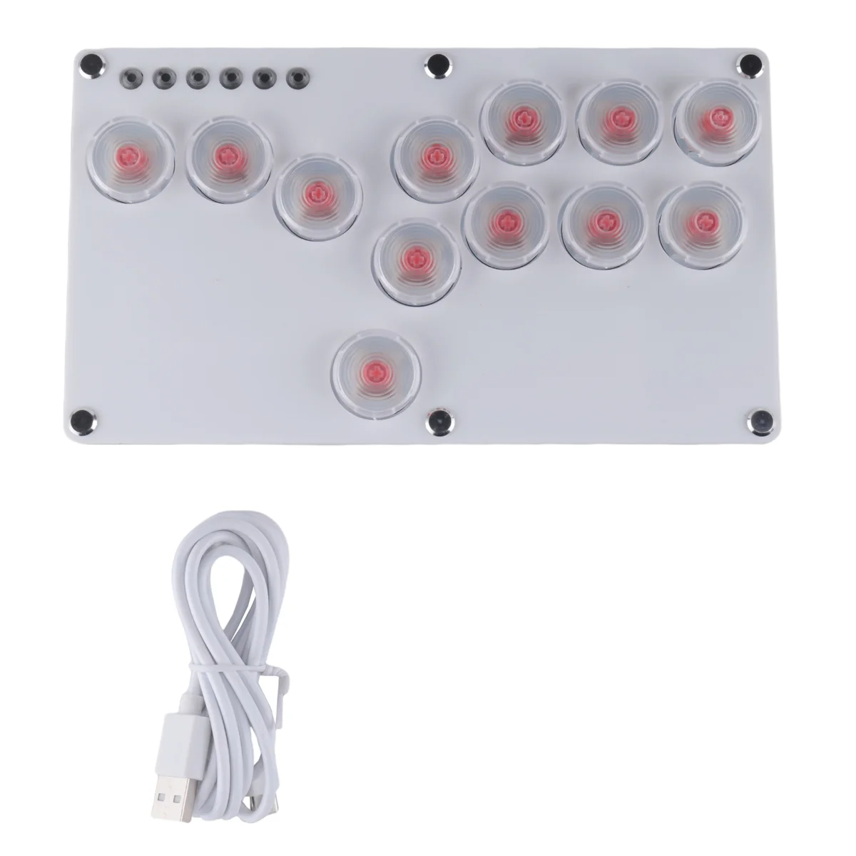 12key Joystick Hitbox Keyboard Arcade Stick Controller for PS4/PS3/Switch/PC Arcade Hitbox Controller Fight Sticks C