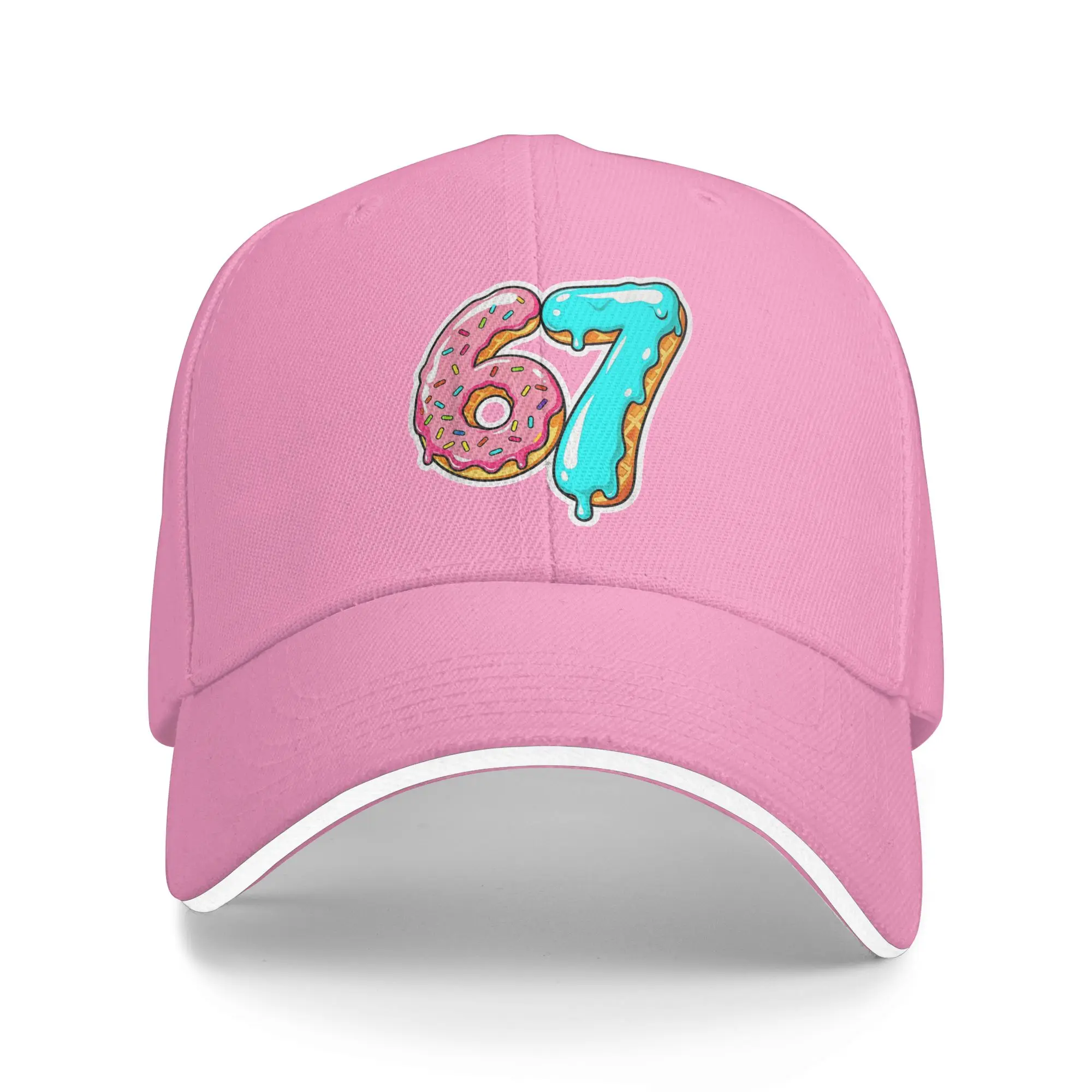 67 Ice Cream Drip Meme Funny Six Seven Gen Alpha Slang Baseball Cap Hip Hop  Sandwich Cap Unisex Adjustable Dad Hat Outdoor