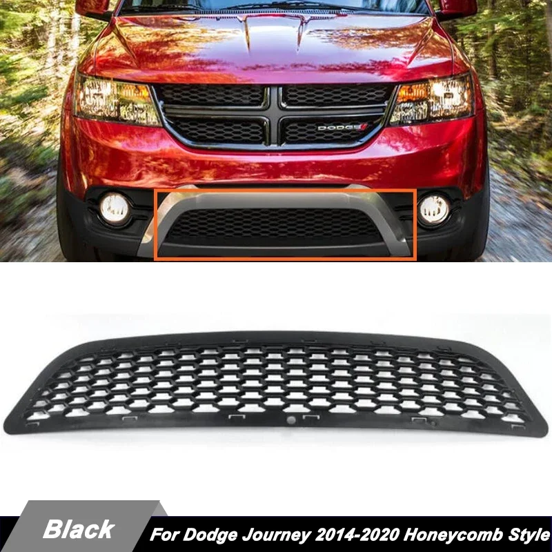 

Front Bumper Lower Grille For Dodge Journey 2014-2020 Honeycomb Style Grill