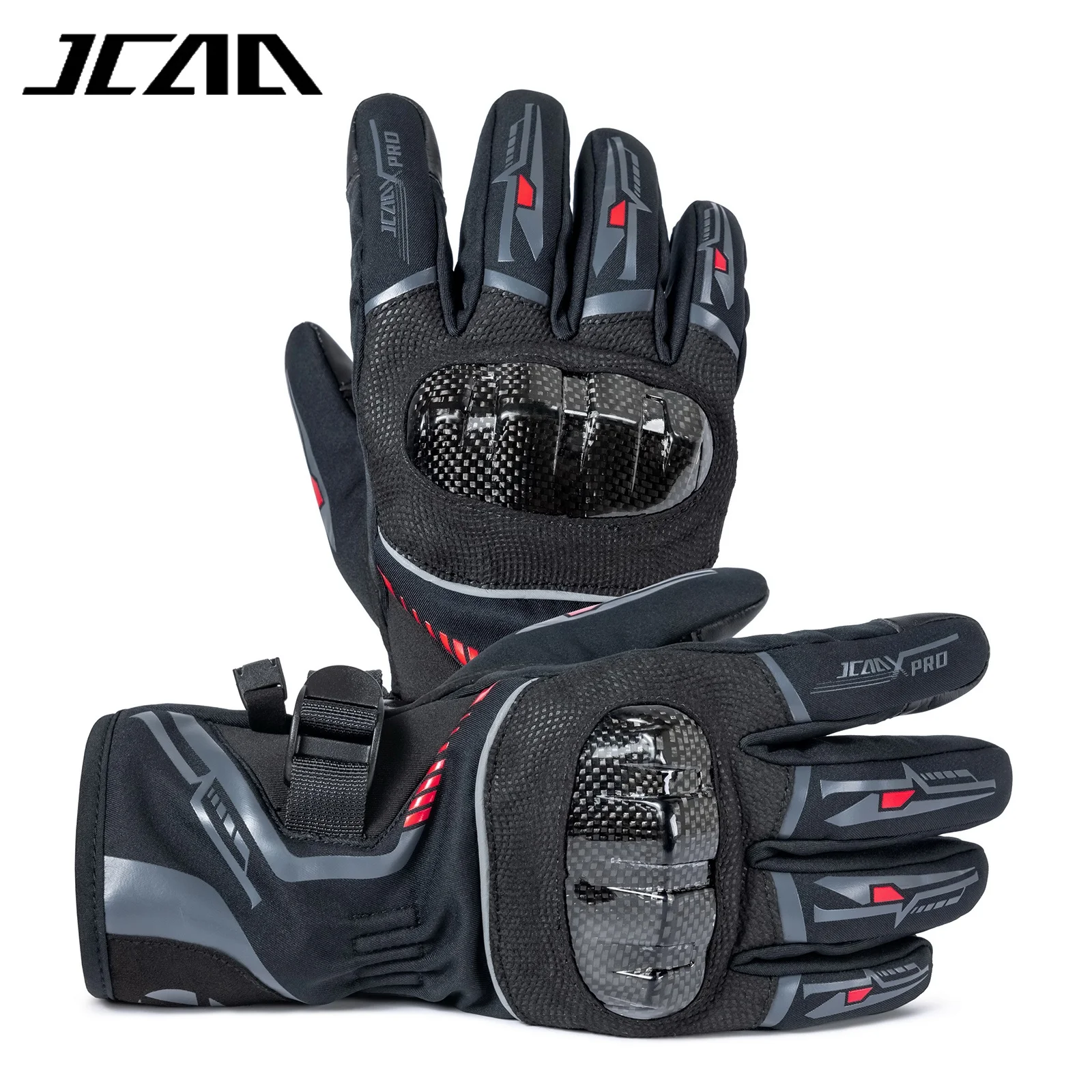 

Winter Motorcycle Gloves Waterproof Windproof Carbon Fiber Protective Moto Gloves Men Women Motorcyclist Fleece Thermal Lining