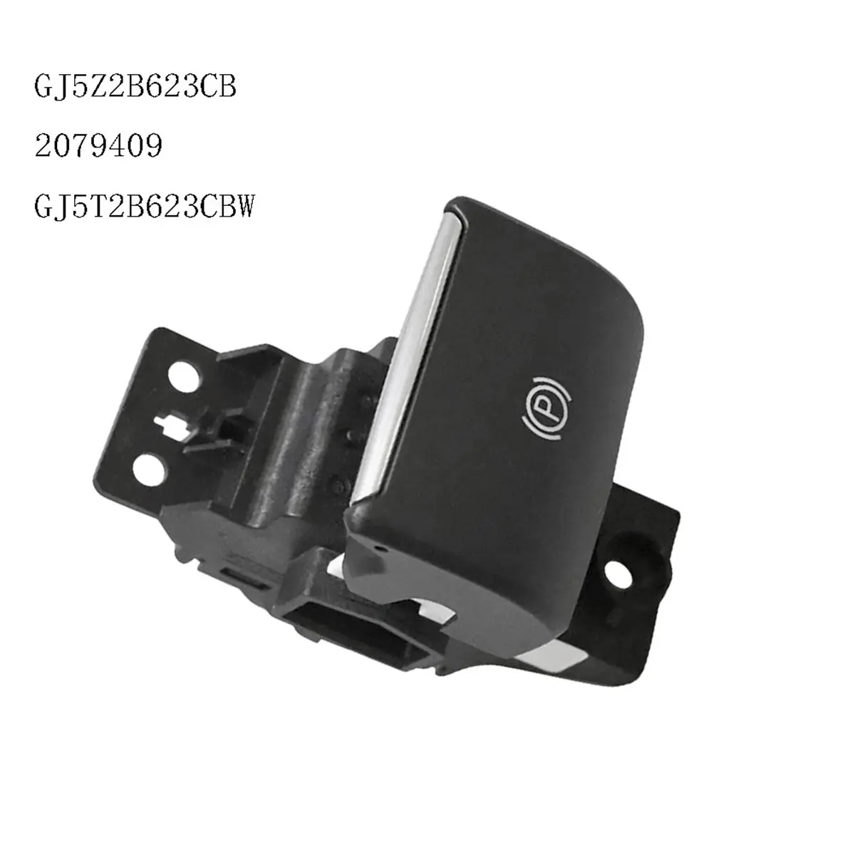 #61Q Electronic Brake Switch,GJ5Z2B623CB Electric Handbrake Switch for Ford Kuga (Black)