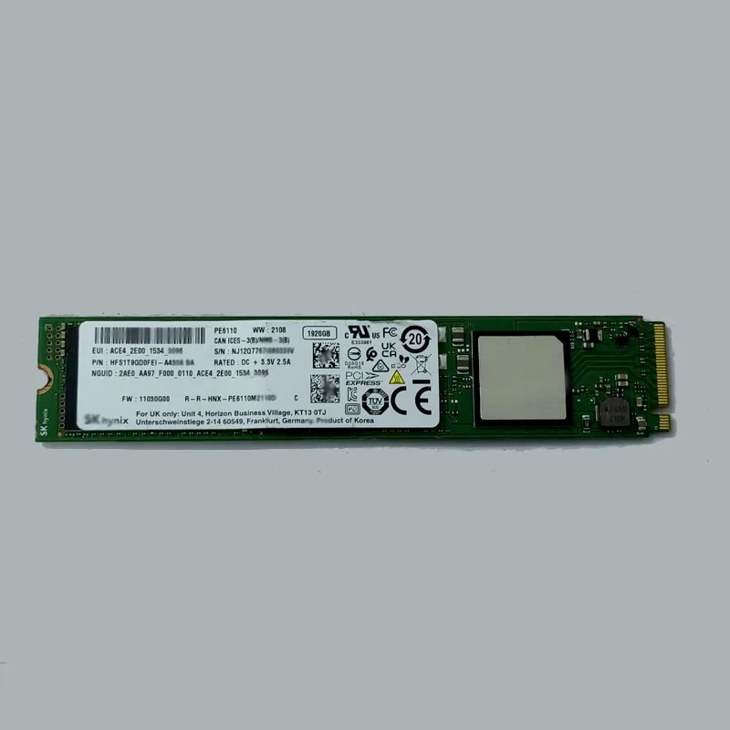 

Power on once PE6110 1.92T M.2 22110 NVME Enterprise Solid State Drive